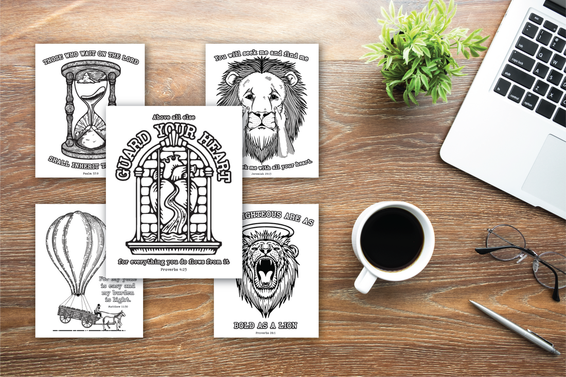 5 Free Bible Verse Coloring Pages for Adults or Kids