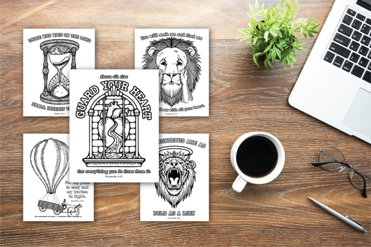 5 Free Bible Verse Coloring Pages for Adults or Kids