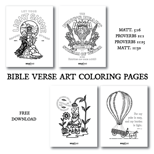 Free Printable Christian Coloring Pages from Matthew & Proverbs