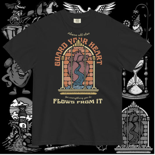 Guard Your Heart | Proverbs 4:23 | Comfort Colors Christian T-Shirt