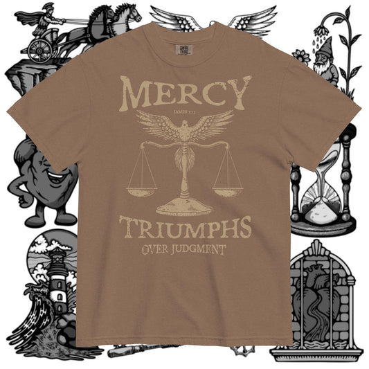 "Mercy Triumphs Over Judgment" – Comfort Colors Christian Tee
