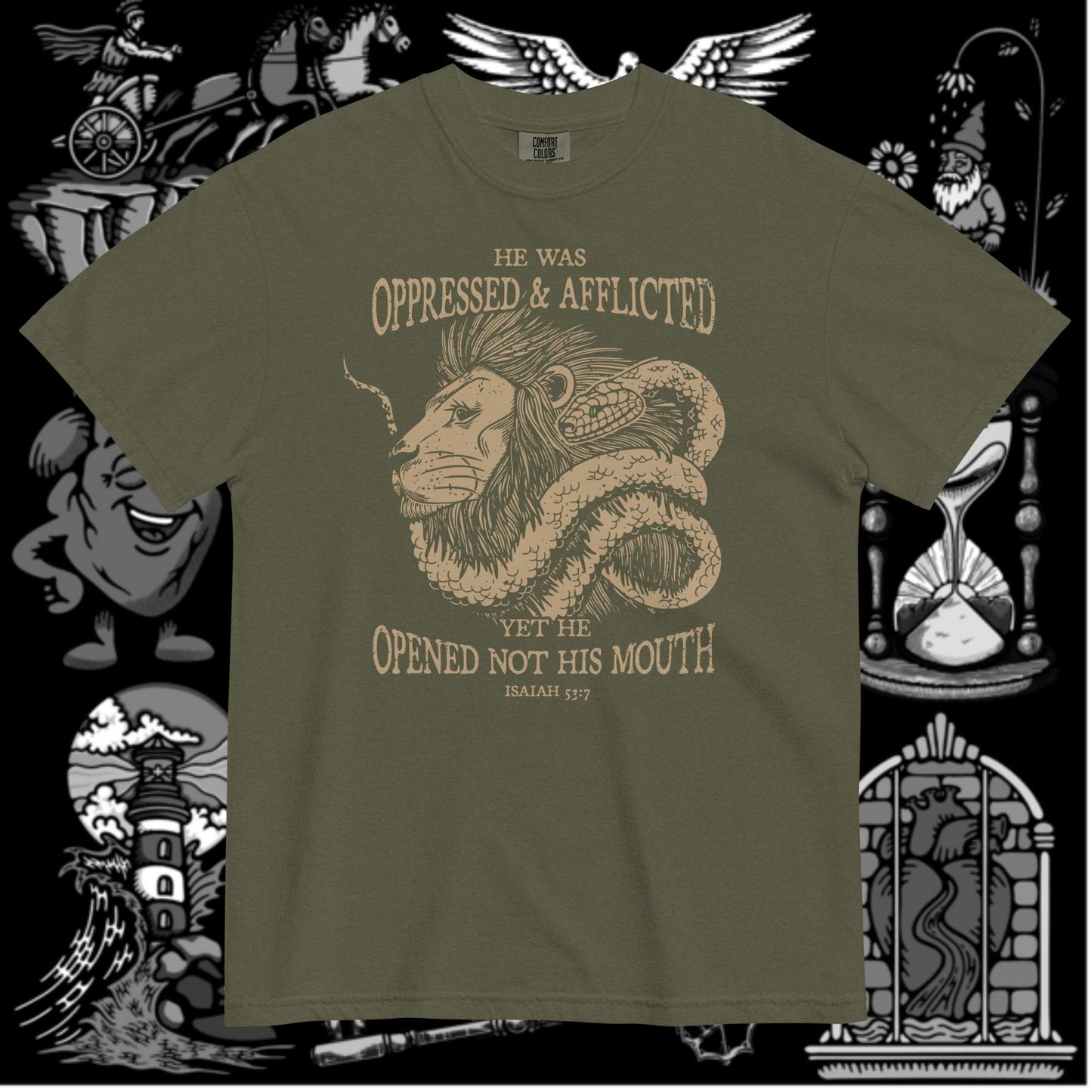 Afflicted Yet Silent | Comfort Colors Cotton T-Shirt