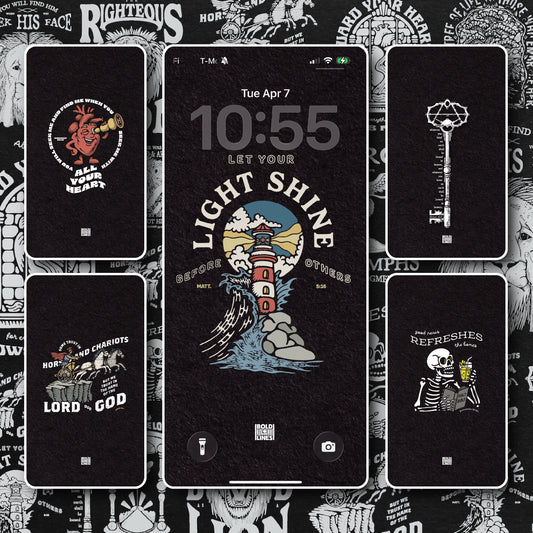 Free Christian iPhone Wallpaper Pack Vol. 2 | 5 Bold Lock Screens